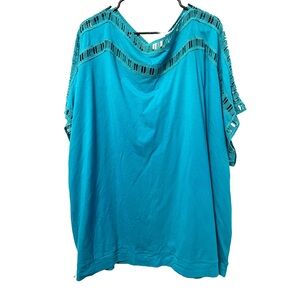 Roaman’s Plus Size Tee Ladder Stitch 4X